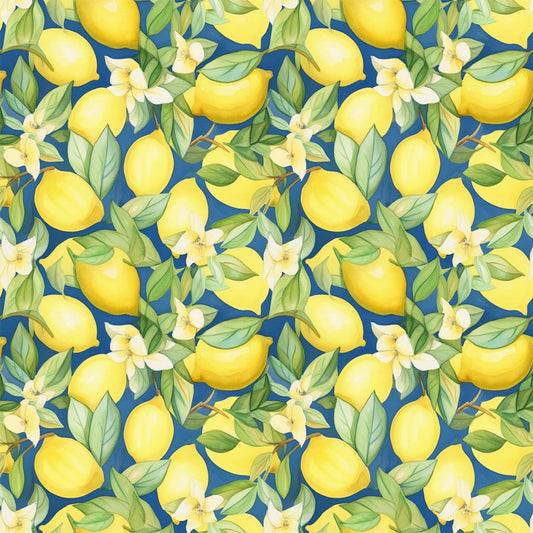 Lemons and Citrus Sour Splash Pattern 11 Quilting Cotton Fabric