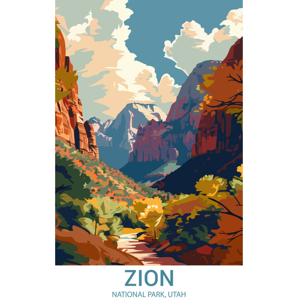 National Parks Posters Fabric Panel 17