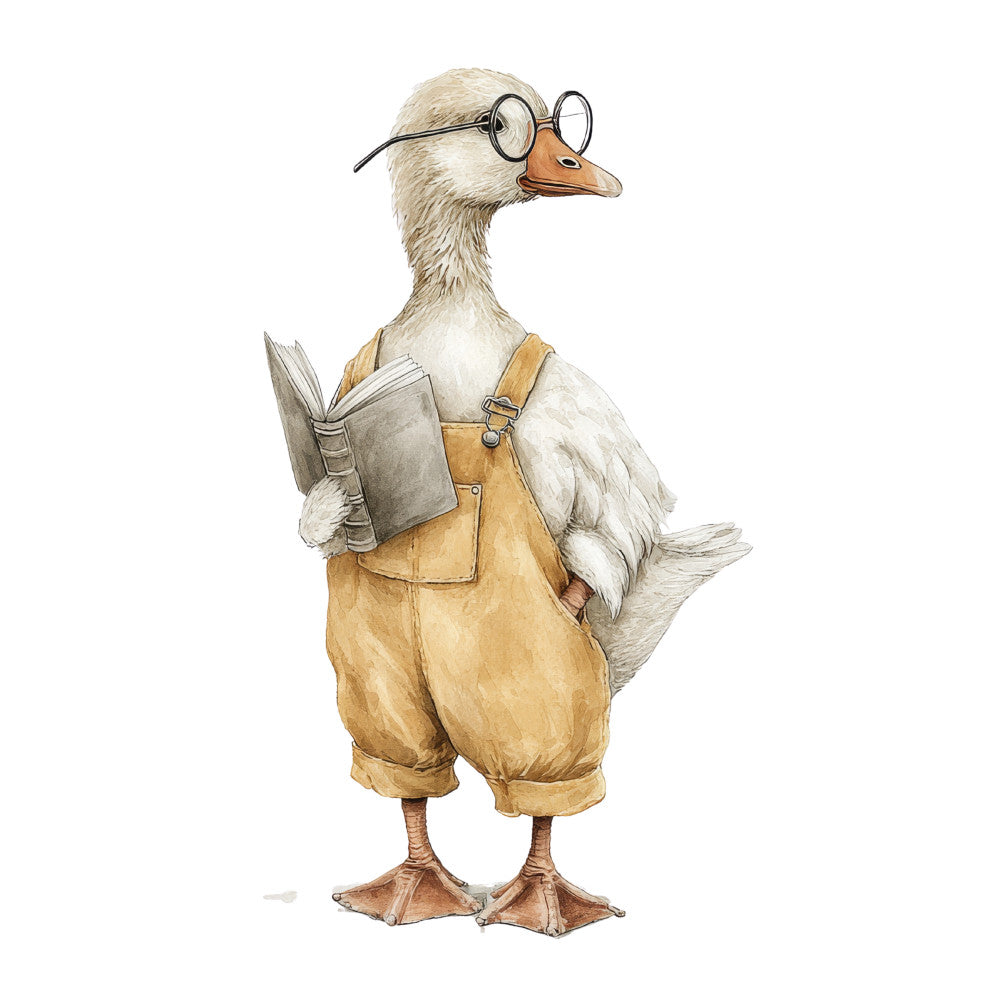 Vintage Silly Goose Fabric Panel 4