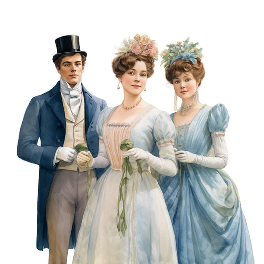 Regency Era Fabric Panel 43