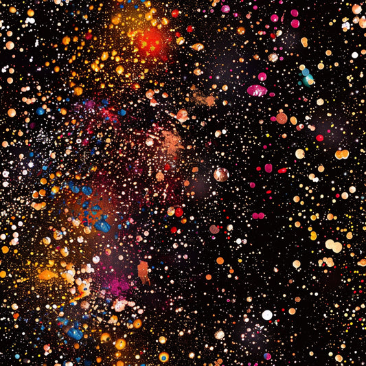 Glitter Paint Splatter Pattern 5 Quilting Cotton Fabric