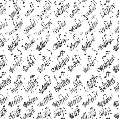 Handwritten Music Pattern 3 Quilting Cotton Fabric