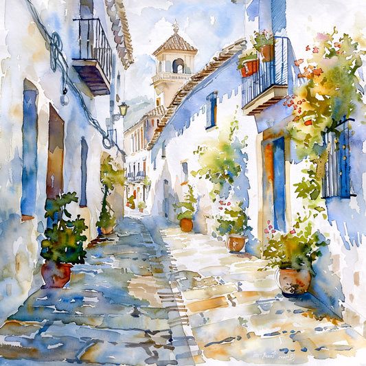 Spain Travel Art Fabric Panel 7