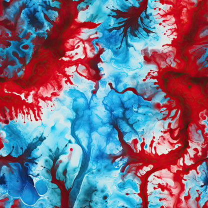 Patriotic Tie-Dye Pattern 2 Quilting Cotton Fabric