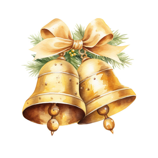 A Golden Christmas Fabric Panel 30