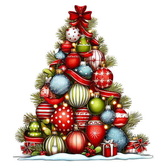 christmas, holiday, red, green, blue, gold, white, ornaments, baubles, festive, traditional, whimsical, elegant, winter, seasonal, decorative, striped, polka dot, snowflakes, ribbon, bow, gifts, presents, evergreen, vintage christmas, classic holiday, red and white, metallic accents, festive panel, wall hanging