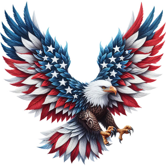 Patriotic Eagle Fabric Panel 6