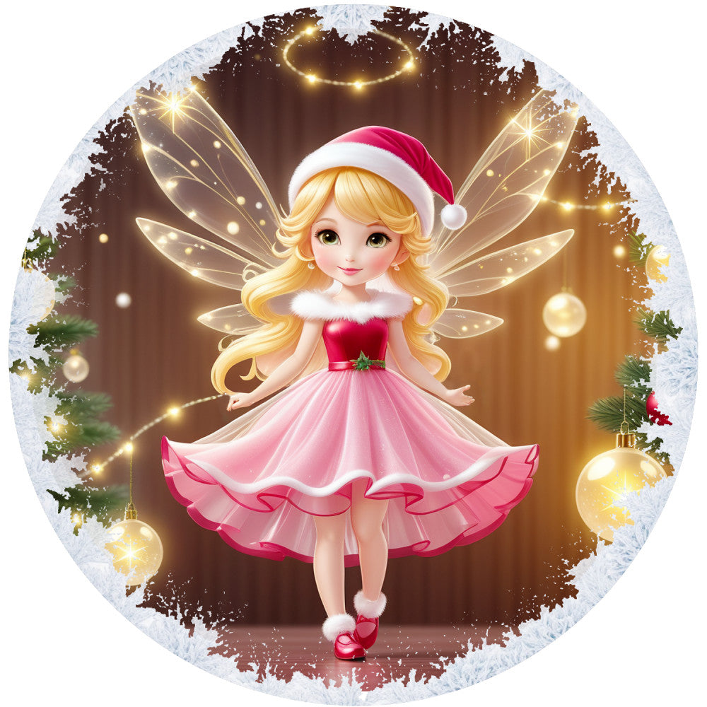 Winter Fairy Ornament Fabric Panel 11