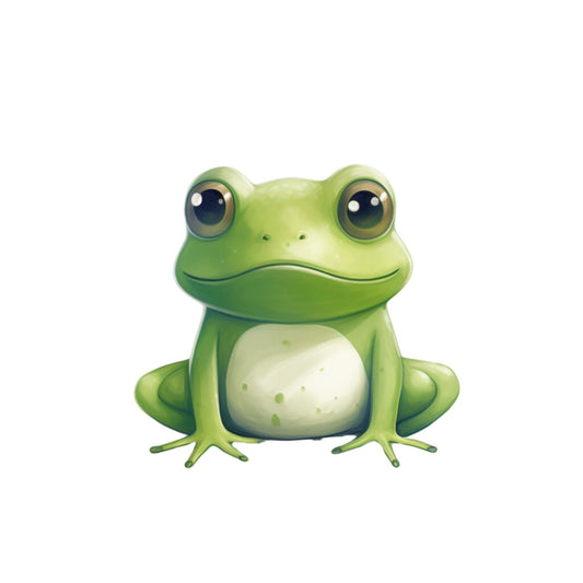 Cartoon Frogs Fabric Panel 1