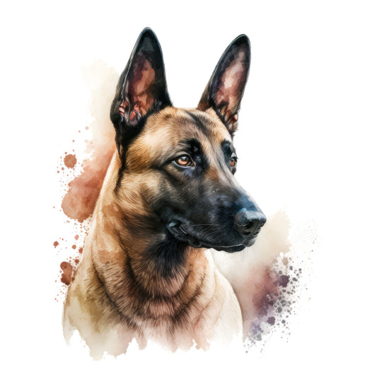 Belgian Malinois Dog Fabric Panel 2