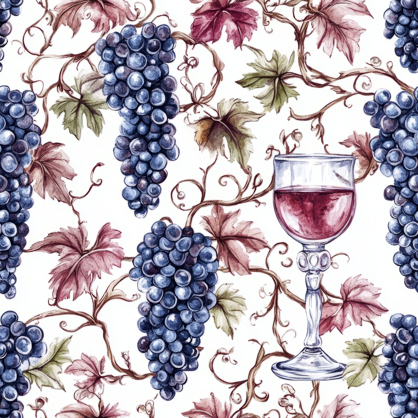 The Vineyard Pattern 4 Quilting Cotton Fabric