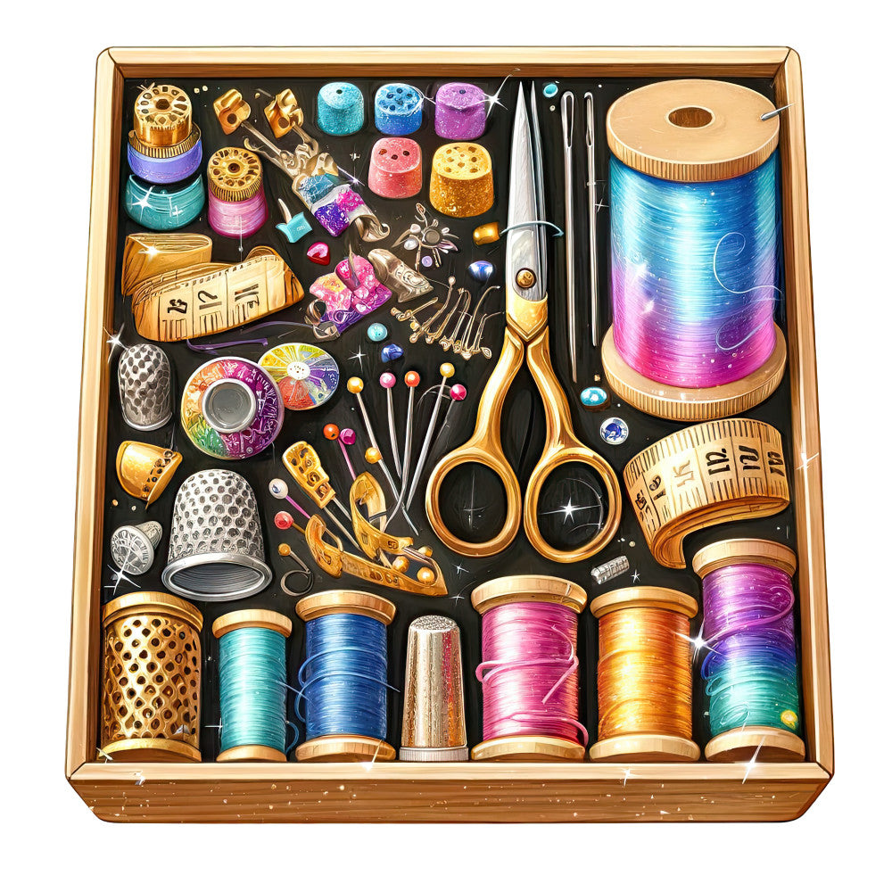 Sewing Scenes Fabric Panel 19