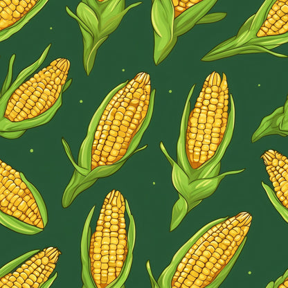 Golden Maize Pattern 22 Minky Fabric