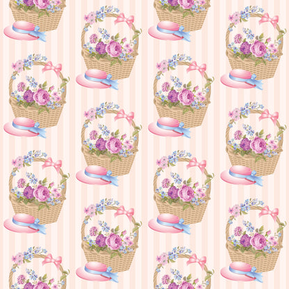 Pink Tea Party Pattern 2 Quilting Cotton Fabric