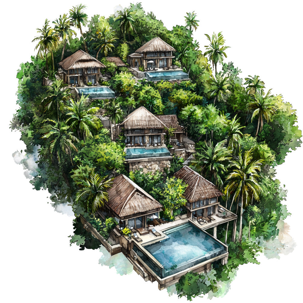 Thailand Resort Fabric Panel 24