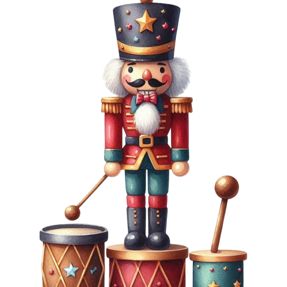 Christmas Nutcracker Scene Fabric Panel 5