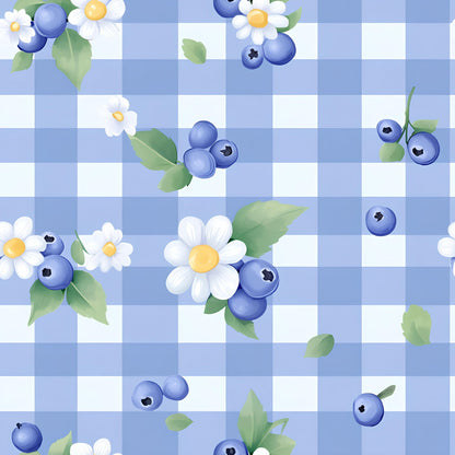 Strawberry Daisy Picnic Pattern 12 Minky Fabric