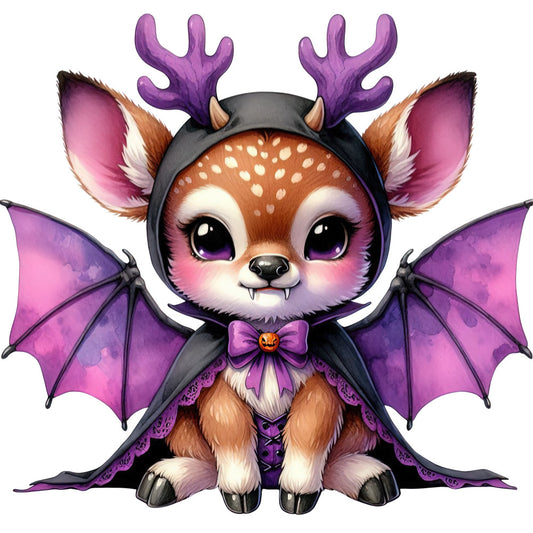 Halloween Wonder Animals Fabric Panel 138