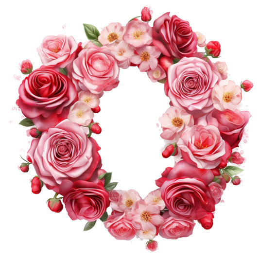 Rose Alphabet Fabric Panel 11