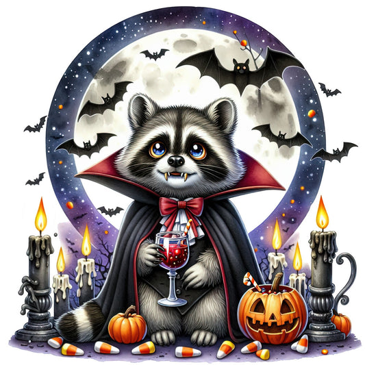 Halloween Wonder Animals Fabric Panel 97
