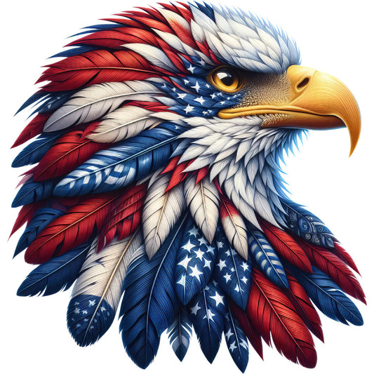 Patriotic Eagle Fabric Panel 3