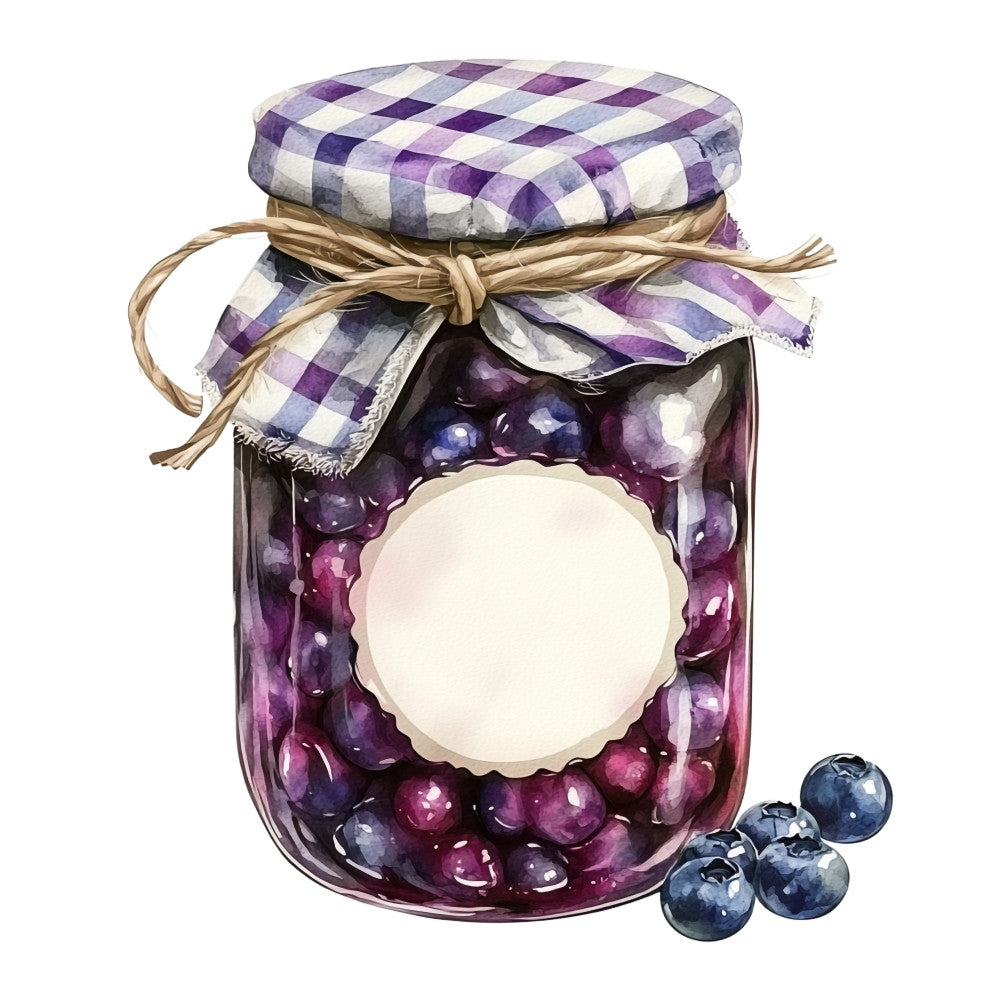 Blueberry Gardens Fabric Panel 21