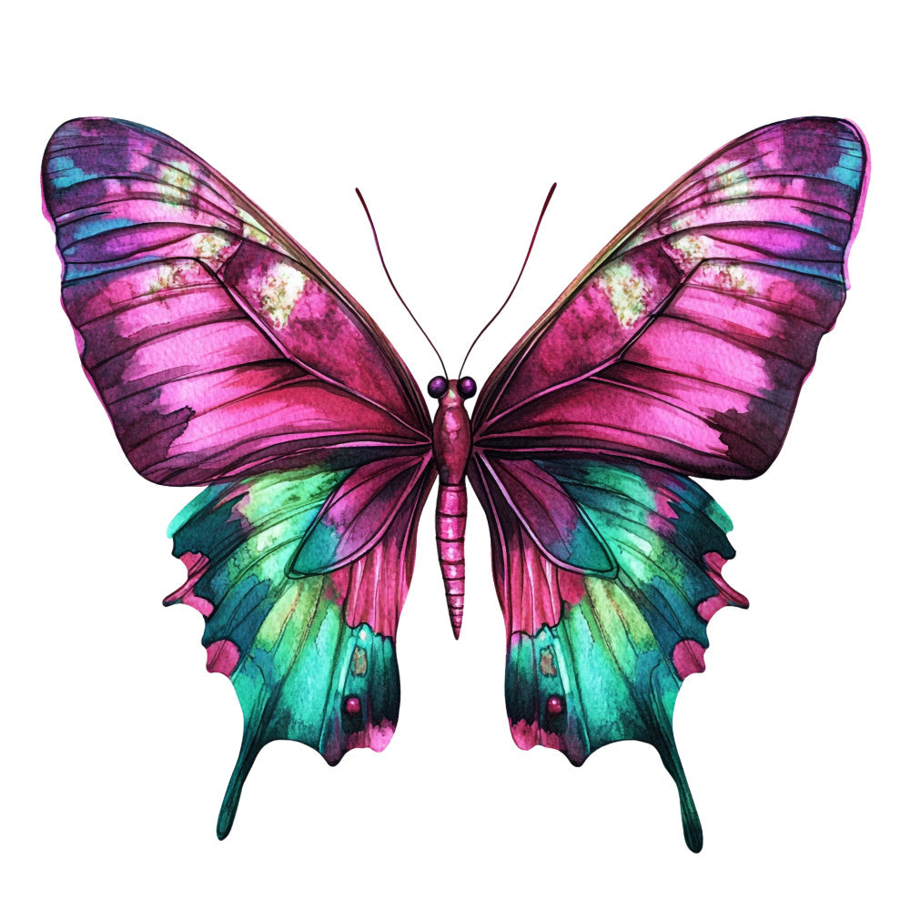 Vibrant Butterflies Fabric Panel 9