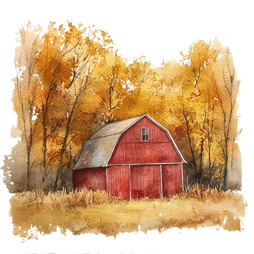 Autumn Landscape Fabric Panel 12