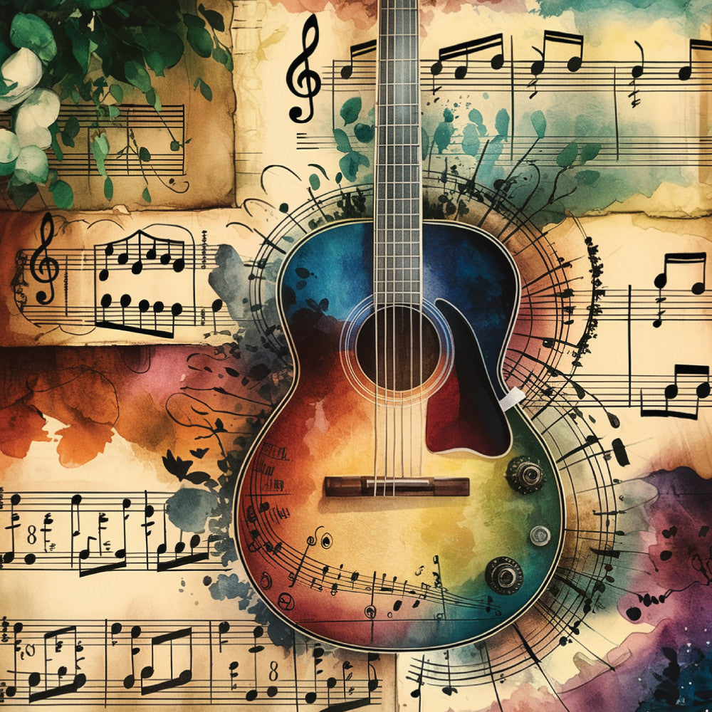 Music Sheet Fabric Panel 10