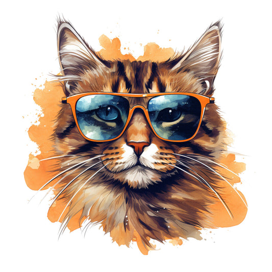 Cats with Sunglasses Fabric Panel 34