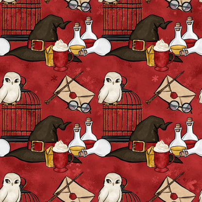 Owl Post Academy Pattern 21 Minky Fabric