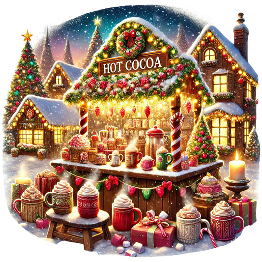Christmas Villages Fabric Panel 29