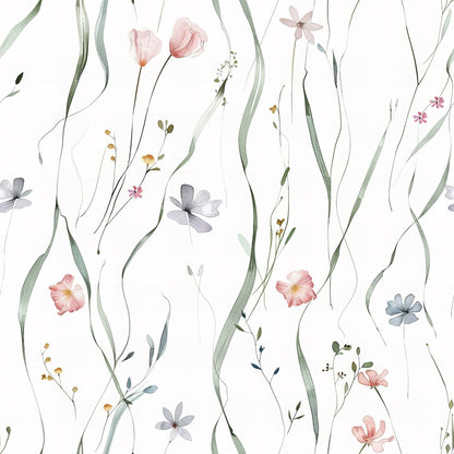 Whispering Stems Pattern 5 Minky Fabric