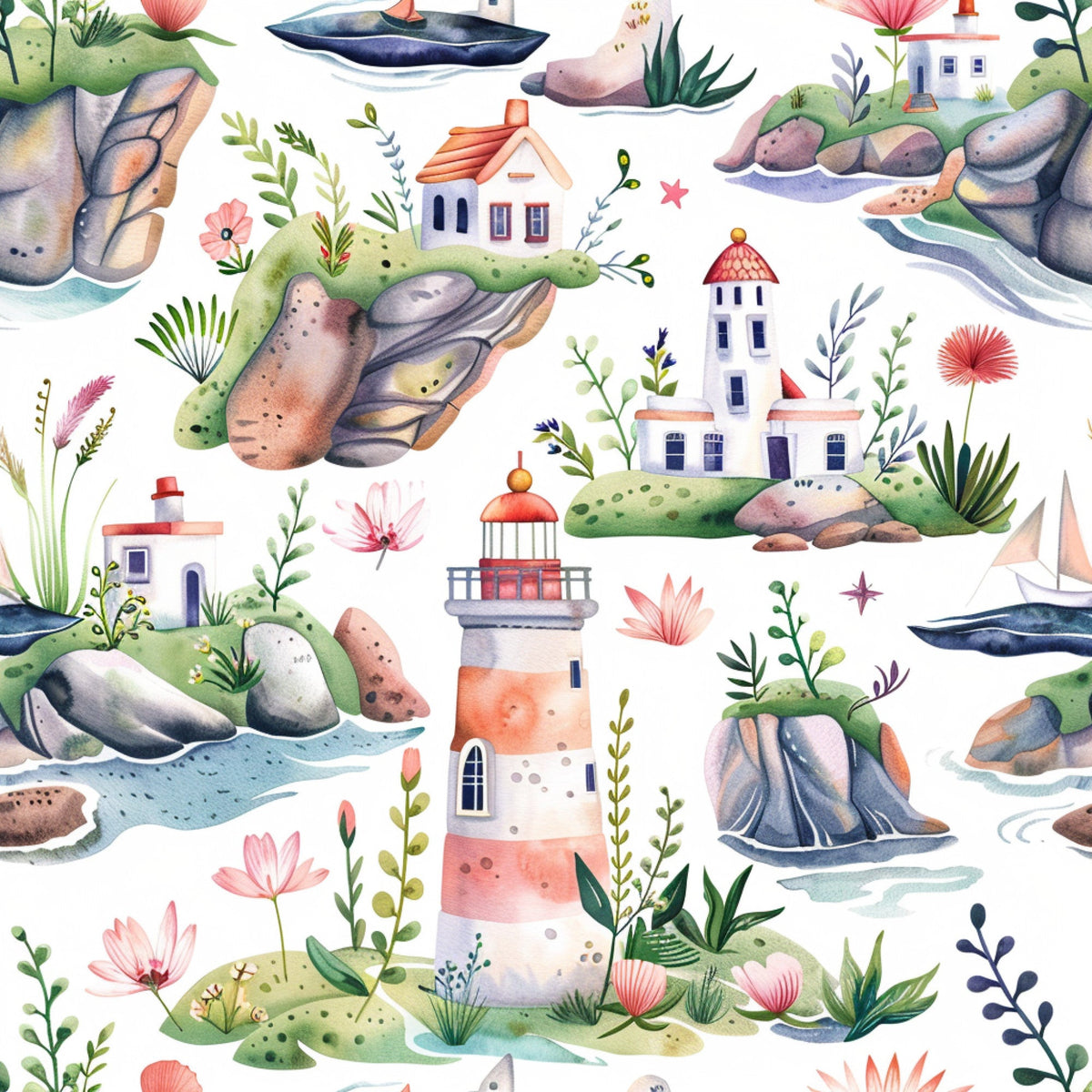 Blossom Beacon Isles Pattern 9 Minky Fabric
