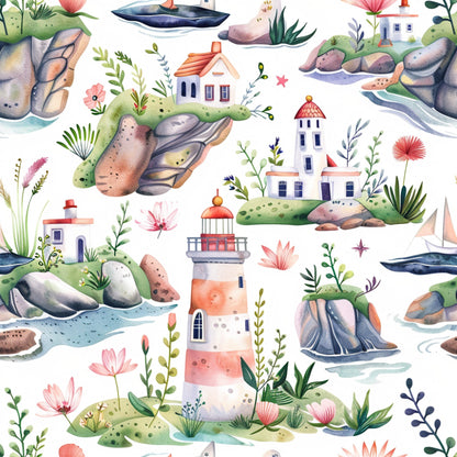 Blossom Beacon Isles Pattern 9 Minky Fabric