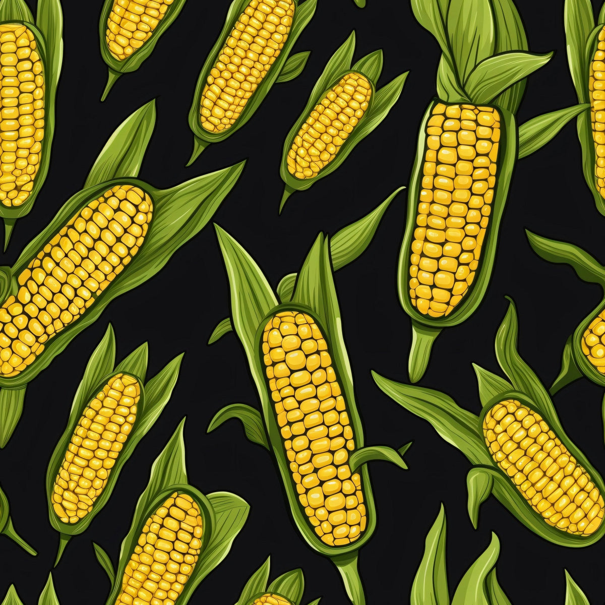 Golden Maize Pattern 20 Minky Fabric
