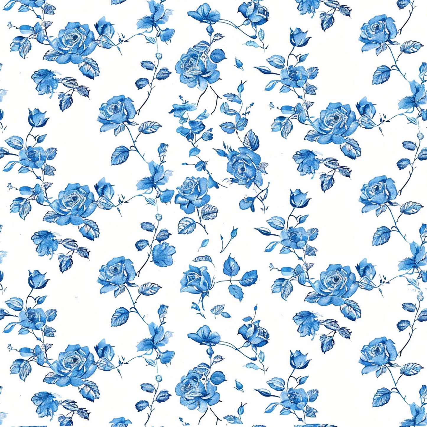 Vintage Farmhouse Blue Pattern 13 Quilting Cotton Fabric