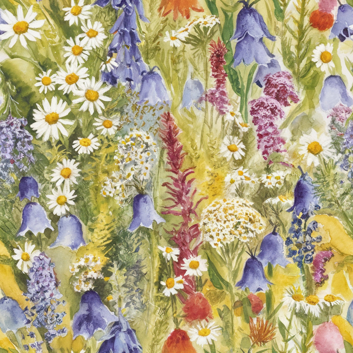 Painted Meadow Pattern 14 Minky Fabric