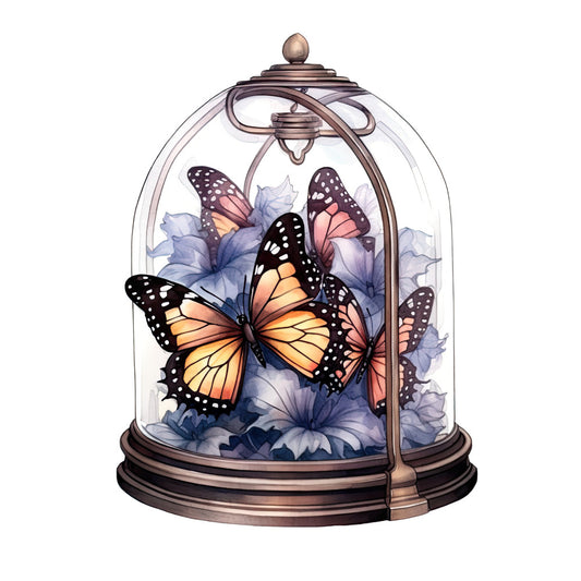 Butterflies in a Dome Fabric Panel 6
