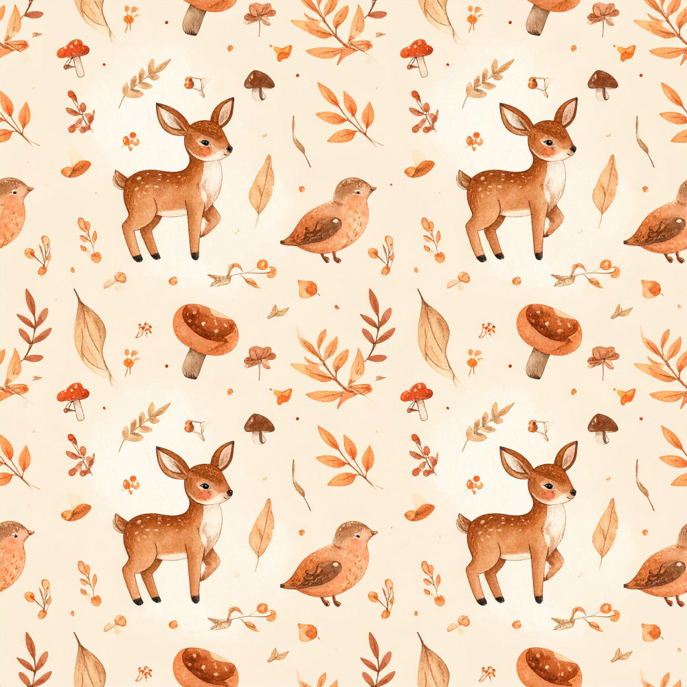 Autumn Woodland Whimsy Pattern 29 Minky Fabric