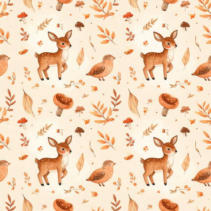 Autumn Woodland Whimsy Pattern 29 Minky Fabric