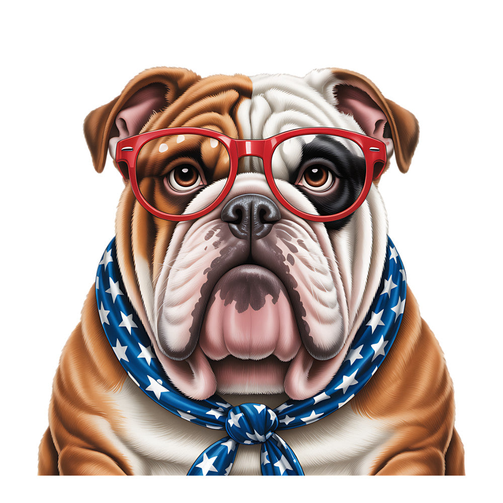 4th of July Dog Fabric Panel 20