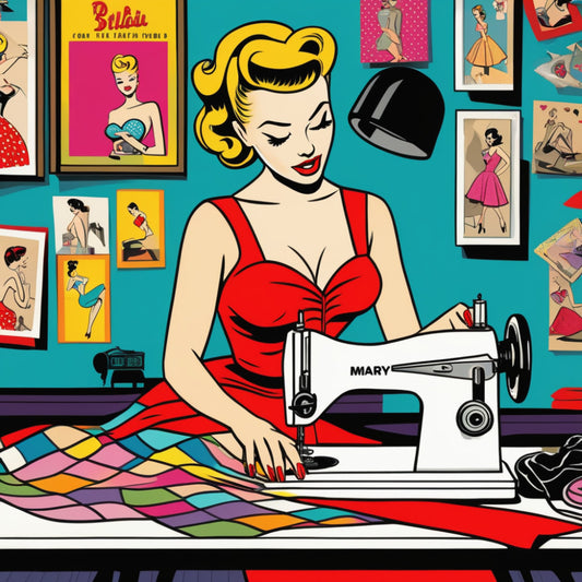 Pop Art Sewing Fabric Panel 52