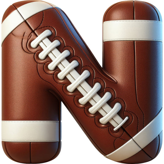Football Alphabet Fabric Panel 22