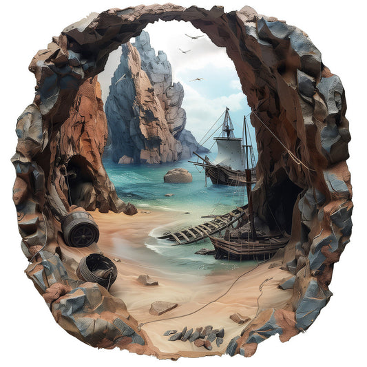 Pirate Jolly Fabric Panel 20