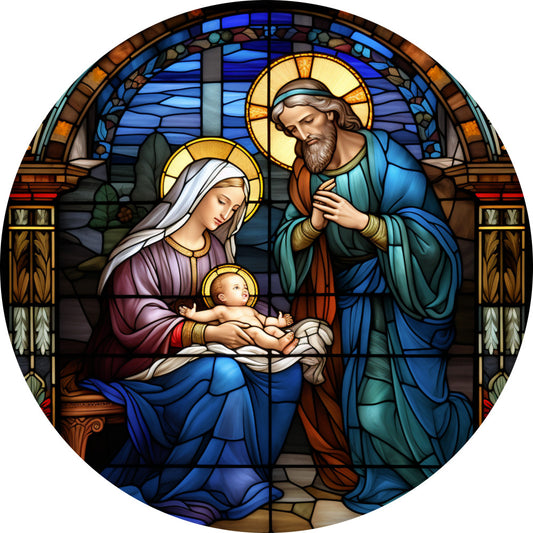 Nativity Christmas Ornaments Fabric Panel 31