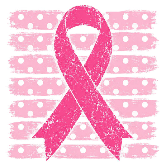 hot pink ribbon, breast cancer awareness, polka dot, striped background, distressed texture, grunge, modern, charity ribbon, awareness ribbon, pink and white, two-tone, geometric, contemporary, inspirational, cancer survivor, support ribbon, textured print, brushstroke effect, layered design, medical theme, hope theme, women's health, bold graphic, vibrant pink, light pink, high contrast, statement design, cause-related, memorial