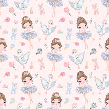 Sweet Ballerina Pattern 1 Quilting Cotton Fabric