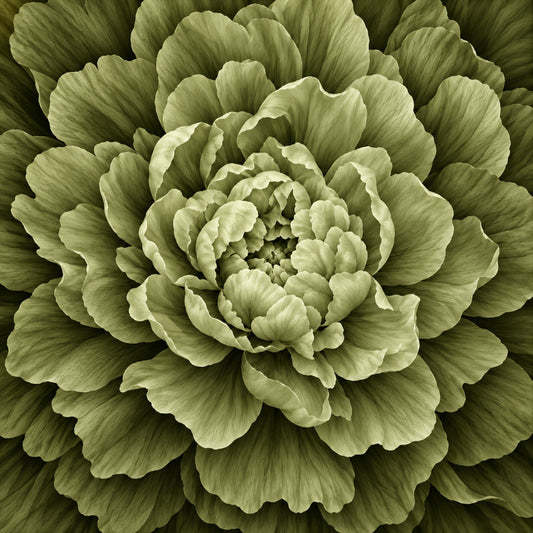 sage green, pale green, light green, cream, botanical, floral, peony, layered petals, full bloom, nature, spring, elegant, romantic, vintage, garden, closeup, detailed, realistic, soft, delicate, cottage core, farmhouse, botanical illustration, flower, blossoms, natural, timeless, classic, home decor, wall hanging