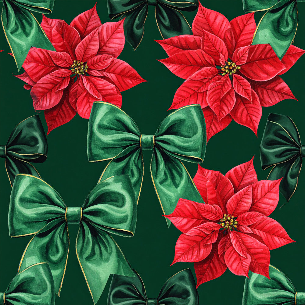 Velvet Noel Garden Pattern 6 Minky Fabric